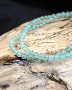 Crystals: 4mm Green Aventurine Bead Bracelet