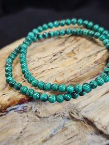 3.5mm Malachite Bead Bracelet