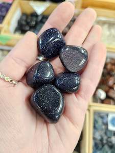 Abundance: Blue Goldstone Tumbles