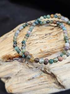 Comfort: 4mm Ocean Jasper Bead Bracelet