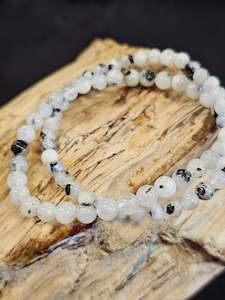 Grief: 4.5mm Rainbow Moonstone Bead Bracelet