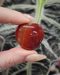 Carvings: Small Carnelian Heart