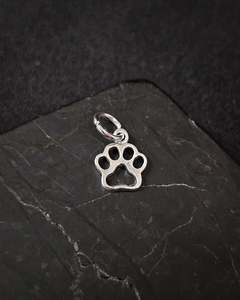 Pendants: Sterling Silver Paw Print Charm