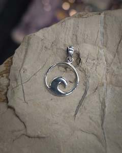 Small Wave/Koru Pendant