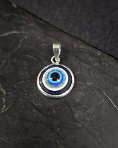 Large Round Evil Eye Pendant