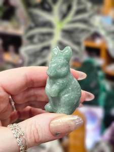 Comfort: Green Aventurine Bunny