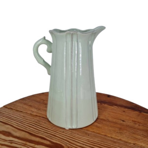 Products: Vase – Large Ribbed Mint Jug