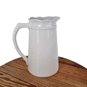 Vase – Large plain white jug