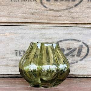 Vase - Small Green Glass