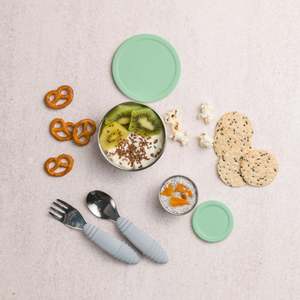 Nestling Stainless Steel Bento Boxes: Nestling | Stainless Steel Lunchbox Dipper Sets