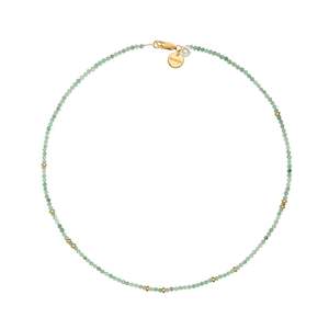 Taurus: VANIA - MAGIC TRIP NECKLACE SHORT - GLEAMING EMERALD