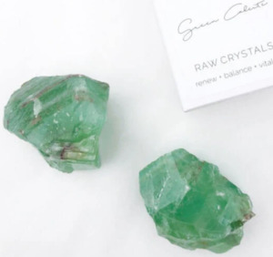 OPAL + SAGE - BOXED CRYSTAL GREEN CALCITE