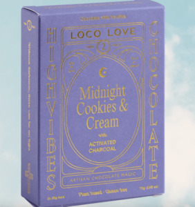 Loco Love Chocolate: LOCO LOVE - TWIN PACK MIDNIGHT COOKIES & CREAM
