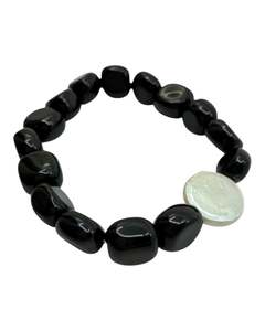 ARIANA OST - AURORA STRETCH BRACELET - OBSIDIAN