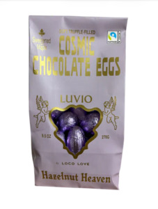 Loco Love Chocolate: LOCO LOVE - COSMIC EGGS - HAZELNUT HEAVEN