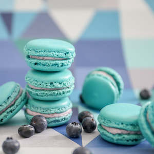 raywhite: Blueberry Macarons 12 with Ray White Box