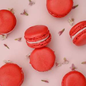 Raspberry Macarons (12 or 24) Gift Box