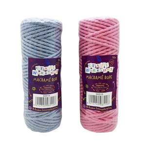 Craft Macrame Rope - Blue - 4mm x 50m