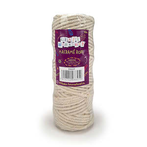 Adult Craft Kits: Craft Macrame Rope - Off White - 4mm x 50m