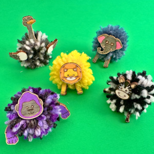 All Craft Kits: Mini Pom Pom Animals