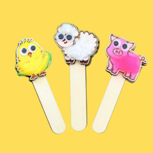 Animal Themed Crafts: Farm Yard Wands Set 1