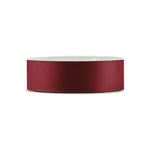 2cm Dark Red Satin Ribbon