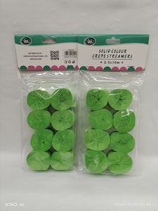 Green Crepe Paper Streamers