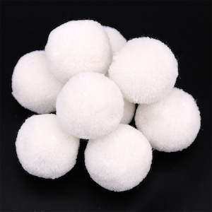 Anzac Craft Supplies: Pom Poms - White - 9pc
