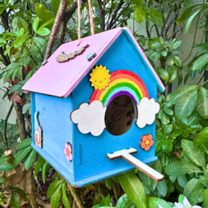 Autumn: Rainbow Bird House
