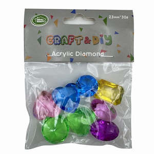 Beads 1: Craft Acrylic Diamonds - Various Shapes