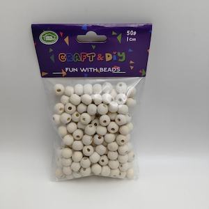 Wooden Round Natural Bead