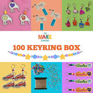 Bulk Craft Supplies: 100 Key Ring Craft Box