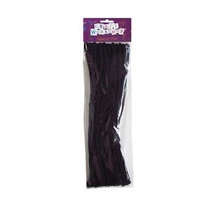 Chenille Stick 50 pcs Black