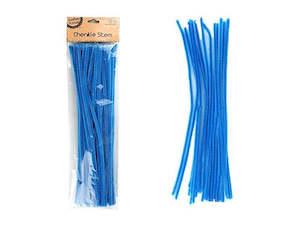 Chenille Sticks 50pc Blue