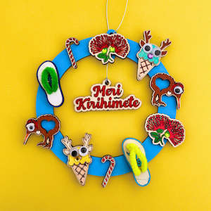 Kiwi Christmas Wreath