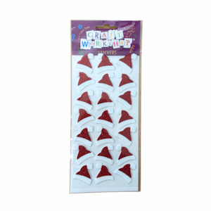 Santa Hat Foam Stickers