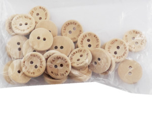 Craft Packaging 1: Handmade with Love Buttons 35pc