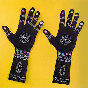 Diwali: Scratch Art Hands