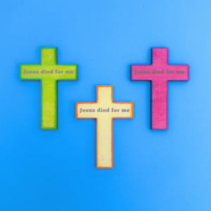 Easter Crafts 1: Cross Magnet