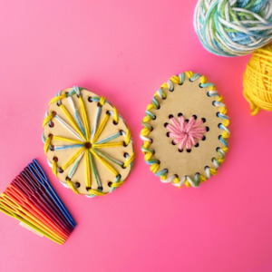 Easter Crafts 1: Woven threading Egg