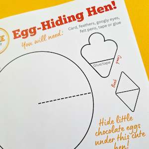 Egg-Hiding Hen Free Printable