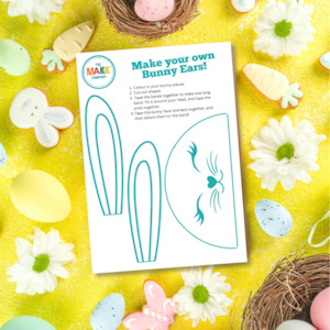 Easter Crafts 1: Bunny Ears Free Printable