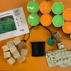 Hieroglyph Pendant & Stamp Set