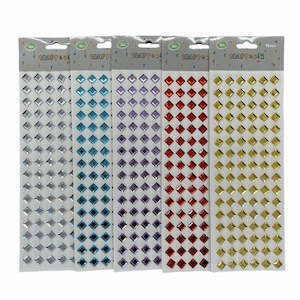 Embellishments 1: Craft Self Stick Diamond Shaped Gems 96pc