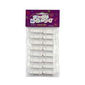 White Mini Picket Fence 4pcs