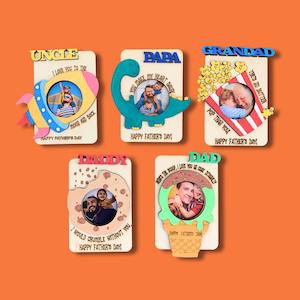 Father's Day Magnetic Photo Frames - Theme Park