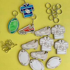 Fathers Day Crafts 1: Rugby Keyring