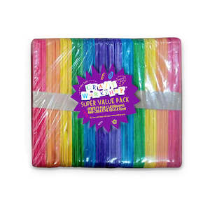 Jumbo Colour Popsicle Sticks Bulk Pack