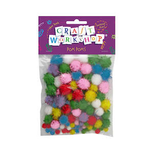 Glitter: Glitter Pom Poms - Mixed bag