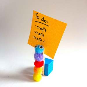 Pom Pom Caterpillar Note Holder